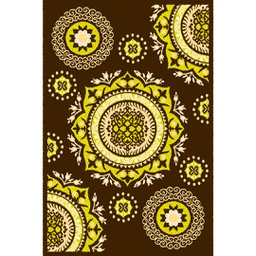 CIRTA 92675 (Rectangular, 180X270, MARRON BORDEAUX)