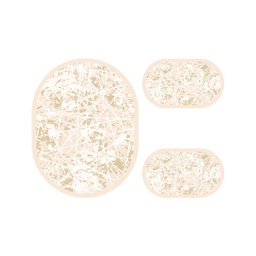 ANKARA 88880 (Ovale, ( T 100X130 + 2T 60X100 ), CREME)
