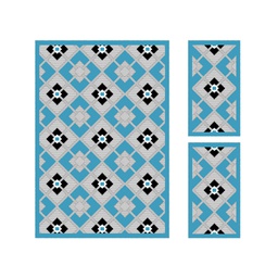 CIRTA 93255 (Rectangular, ( T 150X220 + 2T 60X110 ), BLEU TURQUOISE)