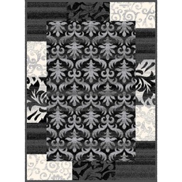 NOUR 95262 (Rectangular, 200X275, GRIS FONCE)