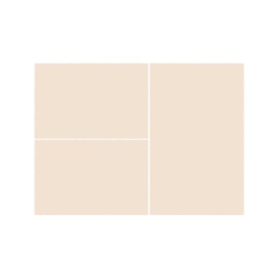 PLUME 10000 (Rectangular, ( T 100X130 + 2T 60X100 ), IVOIRE LX)