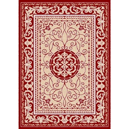 VALENCIA 9258B (Rectangular, 200X280, BORDEAUX_CREME)