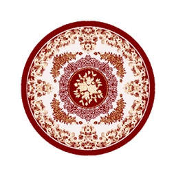 ISHRAK 8559C (Rond, 115X115, BORDEAUX)