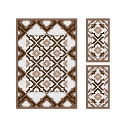 CIRTA 93240 (Rectangulaire, ( T 150X220 + 2T 60X110 ), BRONZE FONCE)
