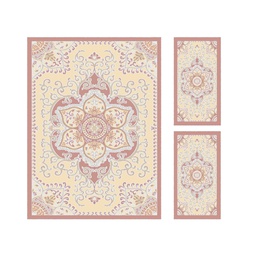 VALENCIA 5829C (Rectangulaire, ( T 150X230 + 2T 60X115 ), BOIS DE ROSE_CREME)