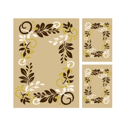 PLAZA 92360 (Rectangulaire, ( T 150X220 + 2T 60X110 ), BEIGE)