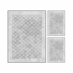 RUBIS 1442A (Rectangulaire, ( T 160X220 + 2T 60X80 ), GRIS CLAIRE, Lamination)