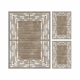 روبي 1374A (مستطيل, ( T 160X220 + 2T 60X80 ), بني, مطبوعة)