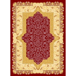 MELODIE 94070 (Rectangular, 190X275, BORDEAUX_CREME)