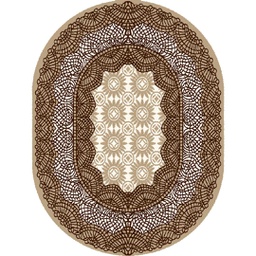 SHIRAZ 76072 (Oval, 200X150, IVOIRE)