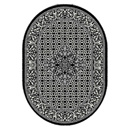 SHIRAZ 80440 (Oval, 200X140, NOIRE)