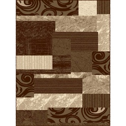 NOUR 50819 (Rectangulaire, 200X150, MARRON CAFE)
