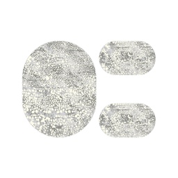 ANKARA 6991A (Oval, ( O 100X130 + 2O 60X100 ), GRIS CLAIRE)