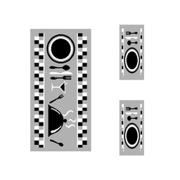 رولاكس 5811B (مستطيل, ( T 60X120 + 2T 60X45 ), رمادي فاتح)