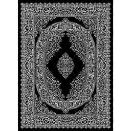 MELODIE 8905B (Rectangular, 190X275, NOIRE_GRIS CLAIRE)