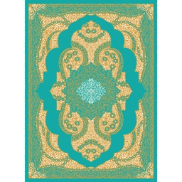 MELODIE 8903A (Rectangulaire, 190X275, VERT TURQUOISE_CREME)