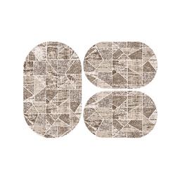 ANKARA 89170 (Oval, ( O 80X130 + 2O 65X100 ), BEIGE)