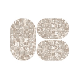 أنقرة 8889A (بيضوي, ( O 80X130 + 2O 65X100 ), بيج)