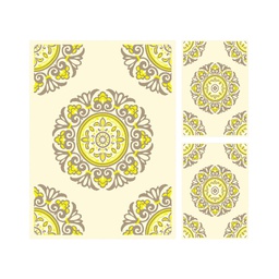AZHAR 92090 (Rectangulaire, ( T 160X220 + 2T 60X110 ), ECRU)