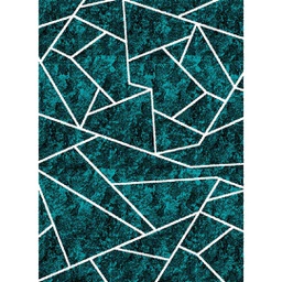 NOUR 96210 (Rectangulaire, 200X275, BLEU TURQUOISE)