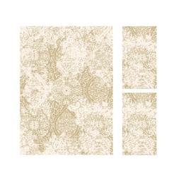 MADRID 9310C (Rectangulaire, ( T 160X220 + 2T 60X110 ), ECRU SHRINK - BEIGE)