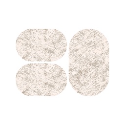 MADRID 9309C (Oval, ( O 80X130 + 2O 65X100 ), ECRU SHRINK - BEIGE)