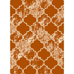 NOUR 9654A (Rectangular, 200X275, BRIQUE FONCE)