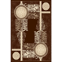NOUR 5392K (Rectangular, 160X230, MARRON CAFE)