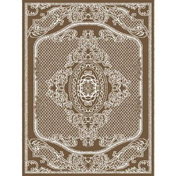 MELODIE 8661B (Rectangulaire, 190X150, BRUN PALE_IVOIRE)