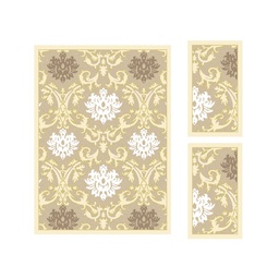 BRAGA 96651 (Rectangulaire, ( T 160X220 + 2T 60X110 ), ECRU)
