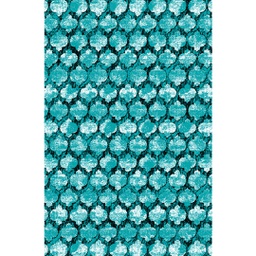 NOUR 96190 (Rectangulaire, 200X275, BLEU TURQUOISE)