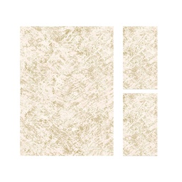 MADRID 9309C (Rectangulaire, ( T 160X220 + 2T 60X110 ), ECRU SHRINK - BEIGE)