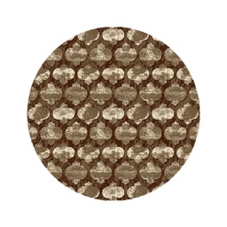 NOUR 9619K (Round, 165X165, BRUN PALE)