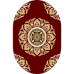 AZHAR 92090 (Oval, 160X230, BORDEAUX)