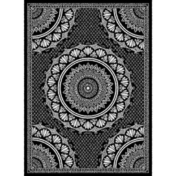 MELODIE 8662B (Rectangulaire, 190X275, NOIRE_GRIS CLAIRE)