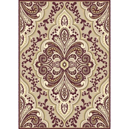 BRAGA 95660 (Rectangulaire, 200X280, MARRON BORDEAUX)