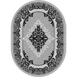 NOUR 9532C (Oval, 160X230, GRIS CLAIRE)