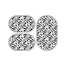 CIRTA 92160 (Ovale, ( O 80X130 + 2O 65X100 ), GRIS CLAIRE)
