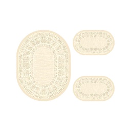 أنقرة 6992A (بيضوي, ( O 100X130 + 2O 60X100 ), قشدي)
