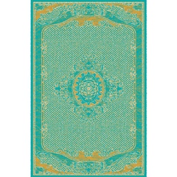 MELODIE 8661A (Rectangulaire, 190X400, VERT TURQUOISE_CREME)