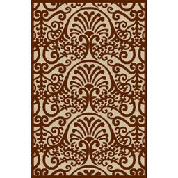 SARAGOSSA 96680 (Rectangular, 190X290, MARRON BORDEAUX)