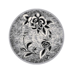 NOUR 6077D (Round, 125X125, GRIS CLAIRE)