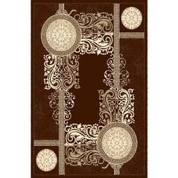 NOUR 53922 (Rectangulaire, 160X230, MARRON CAFE)