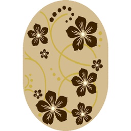 AZHAR 92100 (Oval, 160X230, BEIGE)