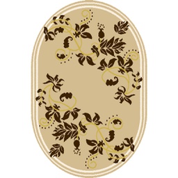 AZHAR 92110 (Oval, 160X230, BEIGE)