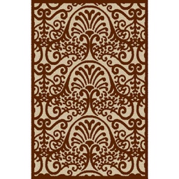 SARAGOSSA 96680 (Rectangulaire, 200X280, MARRON BORDEAUX)