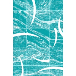 NOUR 9658L (Rectangulaire, 200X275, BLEU TURQUOISE)