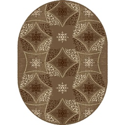 NOUR 95312 (Oval, 160X230, BRUN PALE)