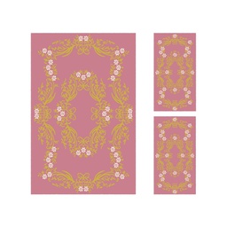 PLAZA 96771 (Rectangulaire, ( T 150X230 + 2T 60X115 ), BOIS DE ROSE)