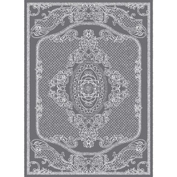 MELODIE 8661B (Rectangulaire, 190X275, GRIS FONCE_GRIS CLAIRE)